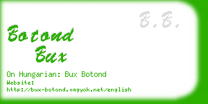 botond bux business card